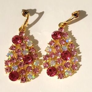 Pink Sparkling Earrings
